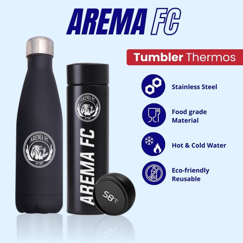 AREMA FC - TUMBLER TERMOS CUSTOM AREMA FC