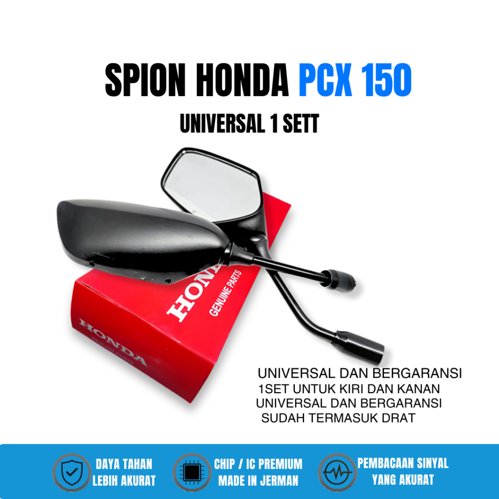 SPION PCX TANGKAI PANJANG ORIGINAL HONDA SPION PCX 150 160 VARIASI KUALITAS TERBAIK UNIVERSAL MOTOR