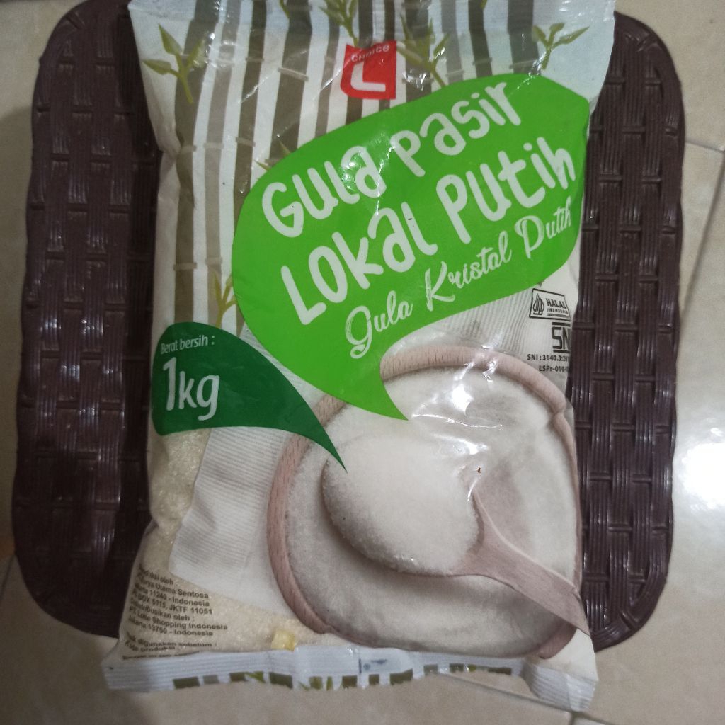 Gula pasir putih L CHOICE 1 KG