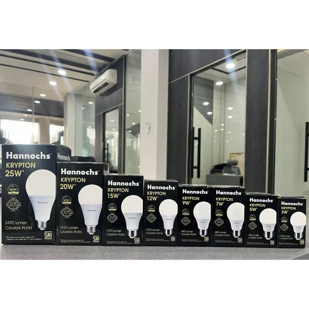 HANNOCHS KRYPTON Bohlam LED HANNOCHS KRYPTON Lampu LED Bulb HANNOCHS KRYPTON 3W 5W 7W 9W 12W 15W 20W