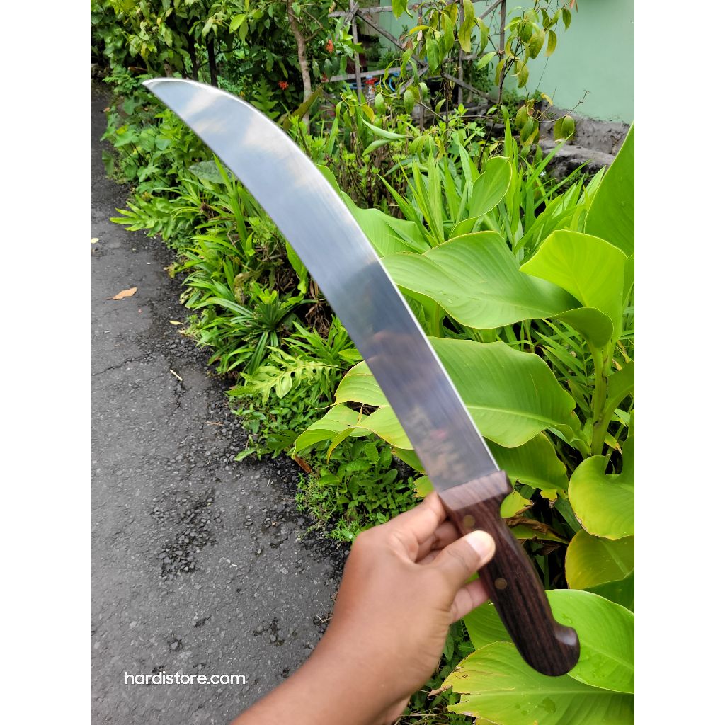 ICEL Pisau Sembelih Lengkung 30 cm Butcher Knife CIMETER 233.3504.30 Handle Kayu Original Portugal
