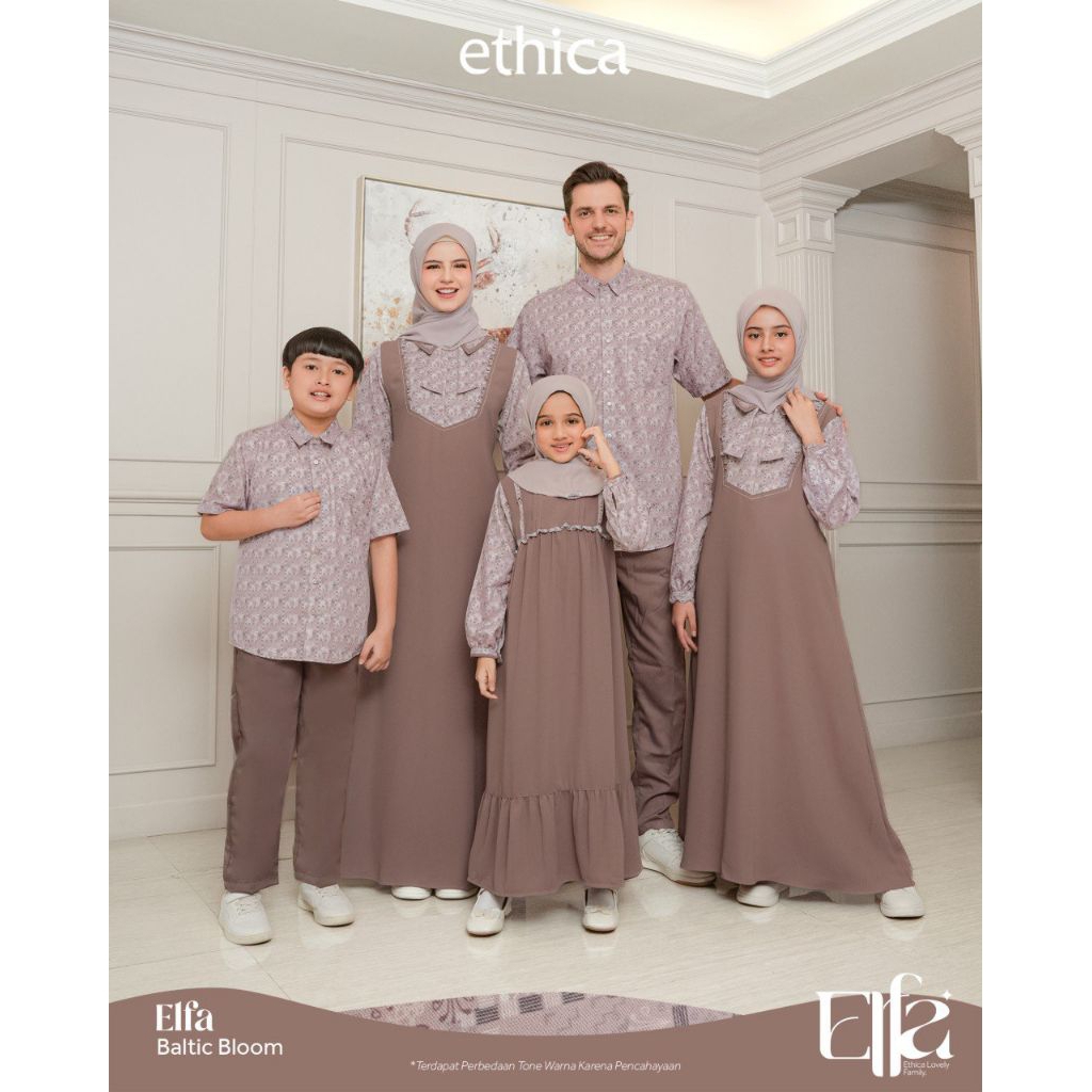 SARIMBIT ELFA BALTIC BLOOM BY ETHICA 2026/SARIMBIT LEBARAN/SARIMBIT KELUARGA/GAMIS DAN KOKO/SARIMBIT