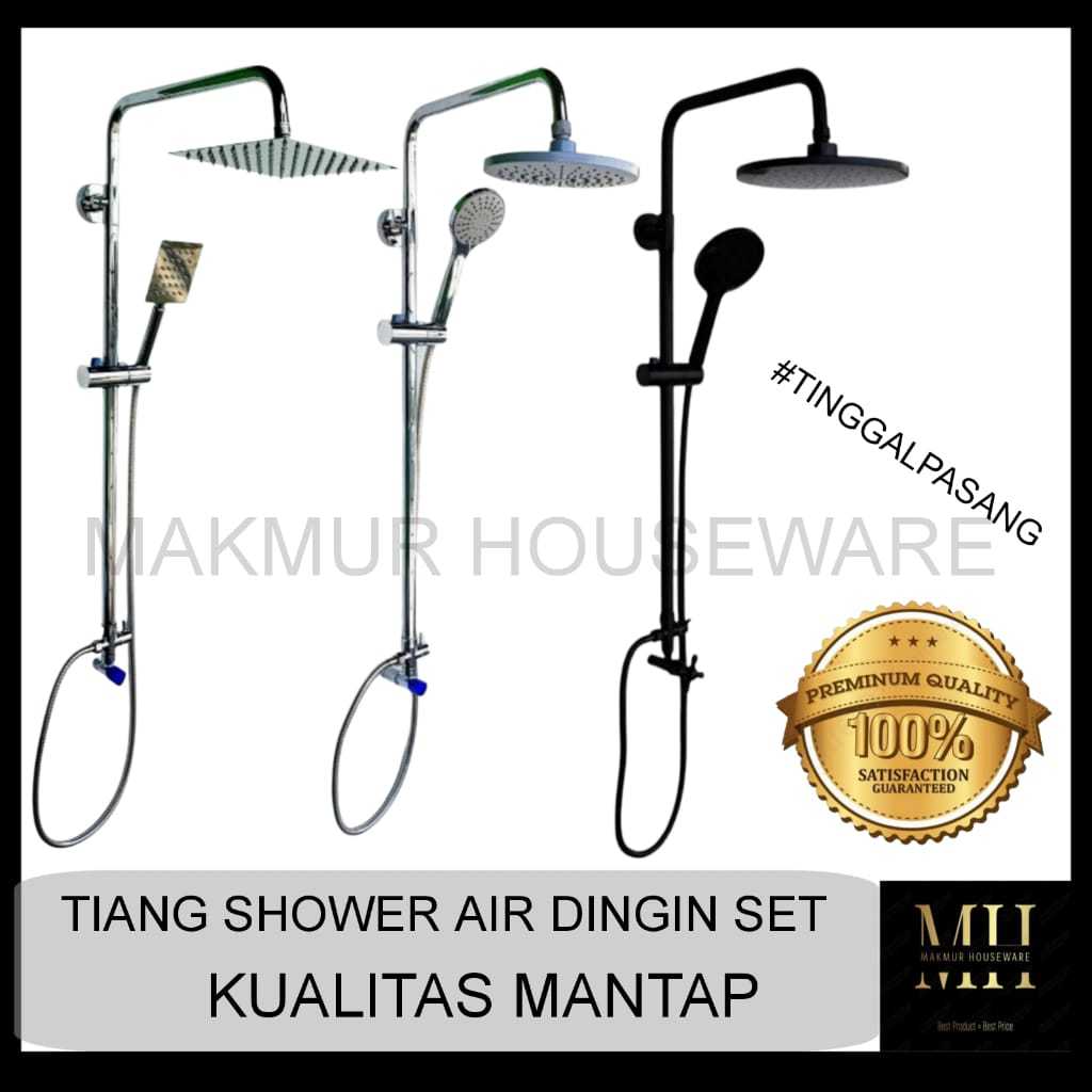 TIANG SHOWER SET / TIANG SHOWER AIR DINGIN TINGGAL PASANG / SHOWER SET DENGAN TIANG SHOWER + KRAN