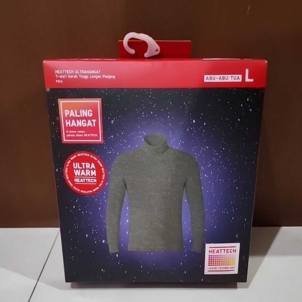 UNIQLO Heattech ULTRA HANGAT Lengan Panjang Pria