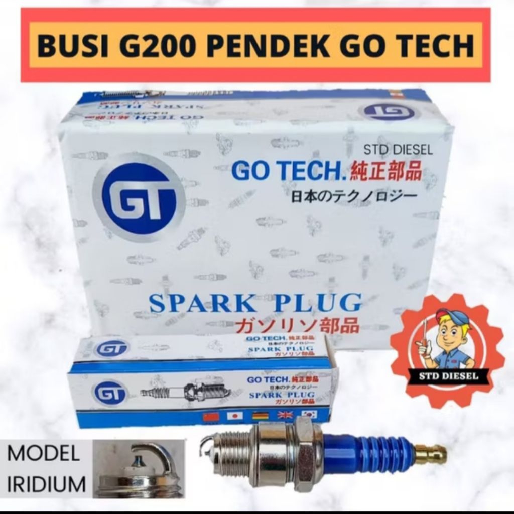 BUSI G200 PENDEK MERK GT IRIDIUM ET2500 ET5000 ET3500 ET7000 ET9000 ET1500