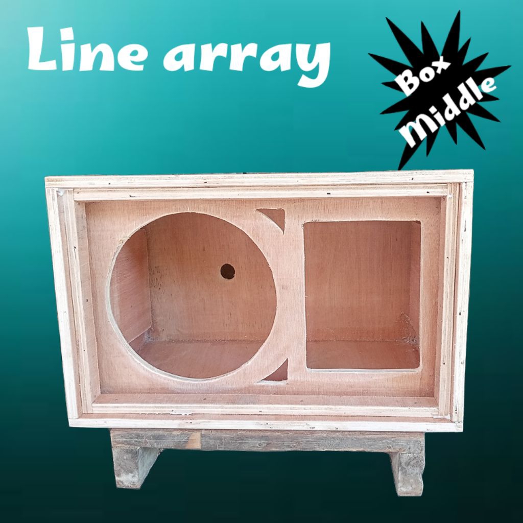 Box speaker middle 8 inch line array bahan 12 mm cocok untuk pelengkap sound miniatur 1set anda