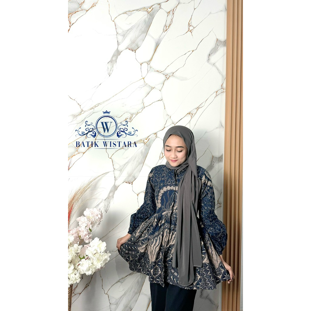 Blouse Batik Lengan Balon GADHA