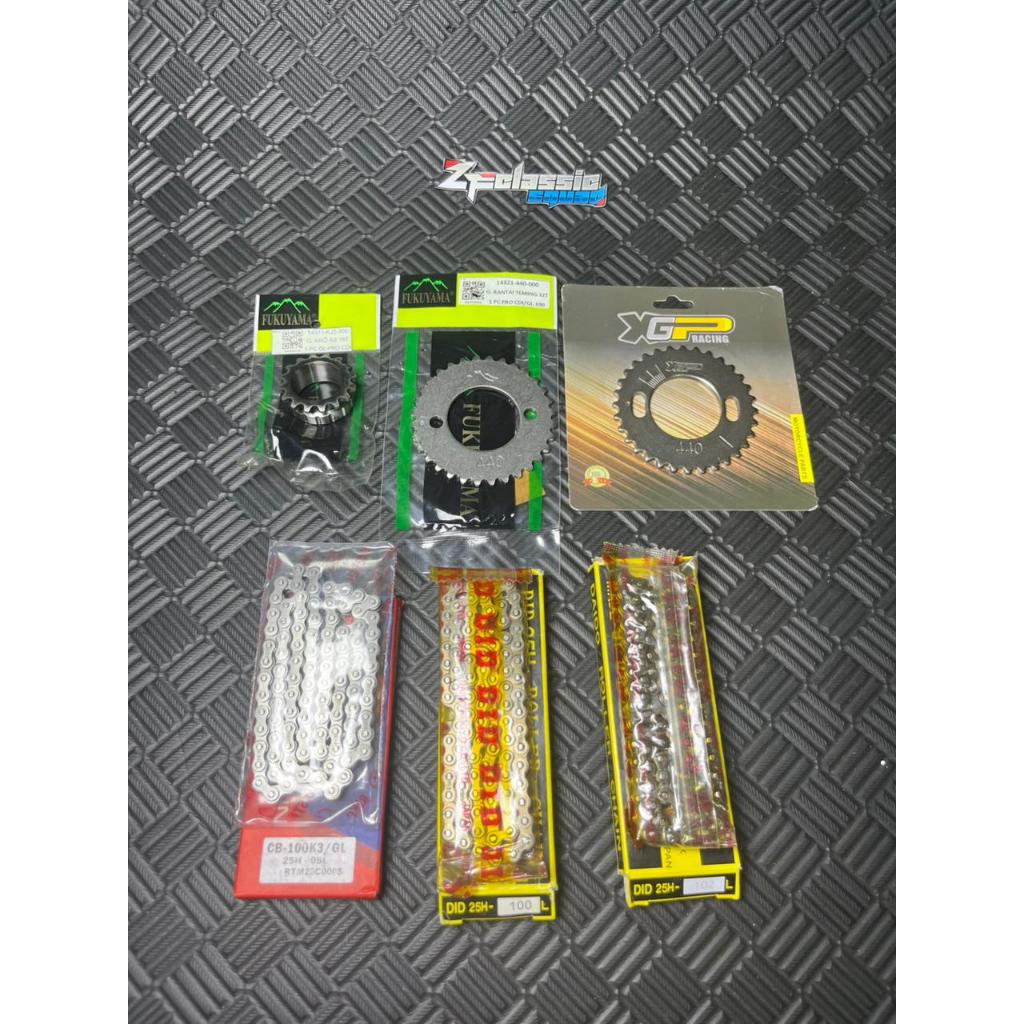Rantai kamprat Temeng Series Set Gigi Timing sentrik Geser XGP 98 100 102 98L 100L 102L PNP Neotech 