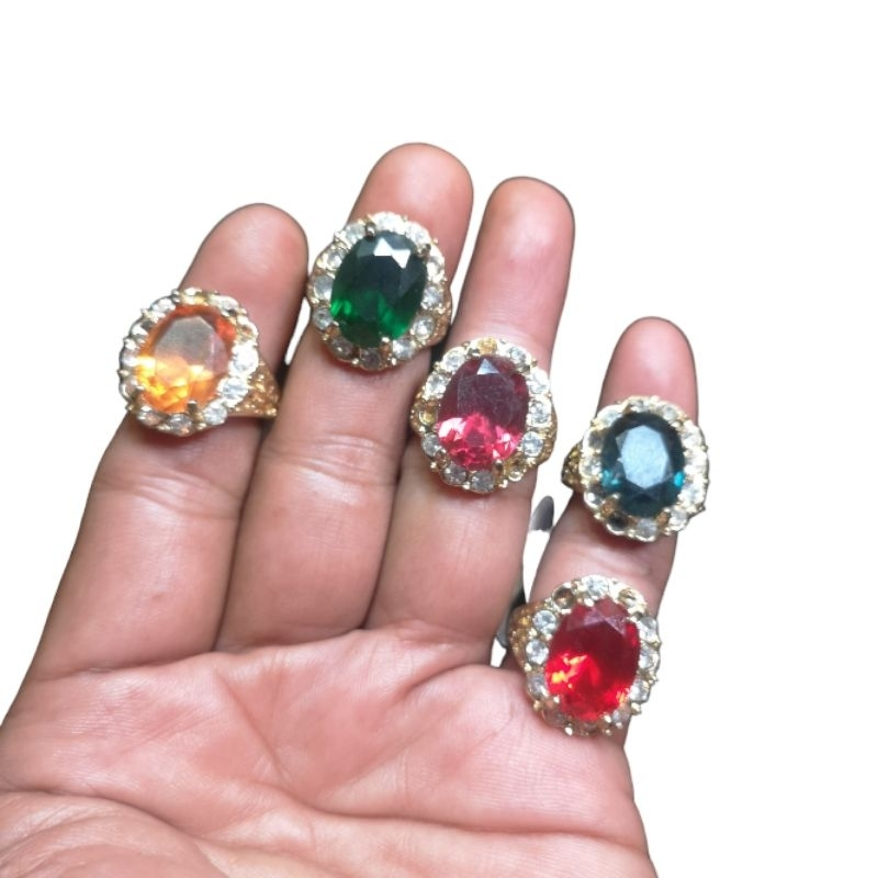 Cincin batu untuk wanita permata diamond cutting | CBD-358