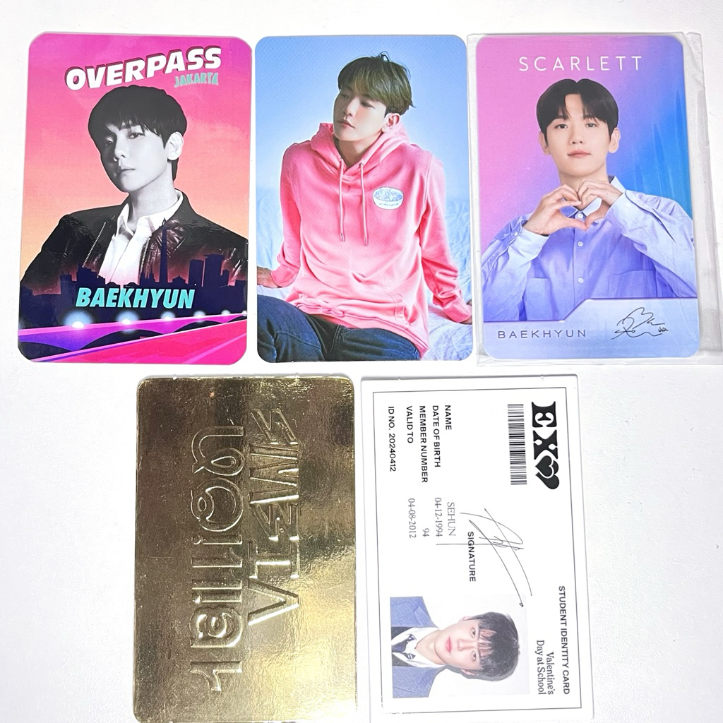 PHOTOCARD BAEKHYUN (OVERPASS, PRIVE, SCARLET)