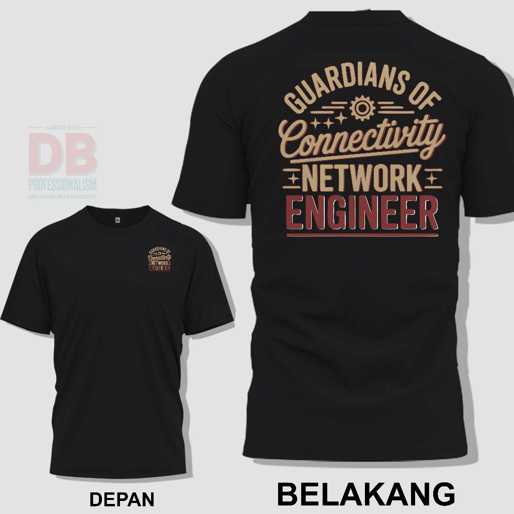 Kaos Distro Network Engineer | Guardians Of Conectivity Network Engineer Short T Shirt
