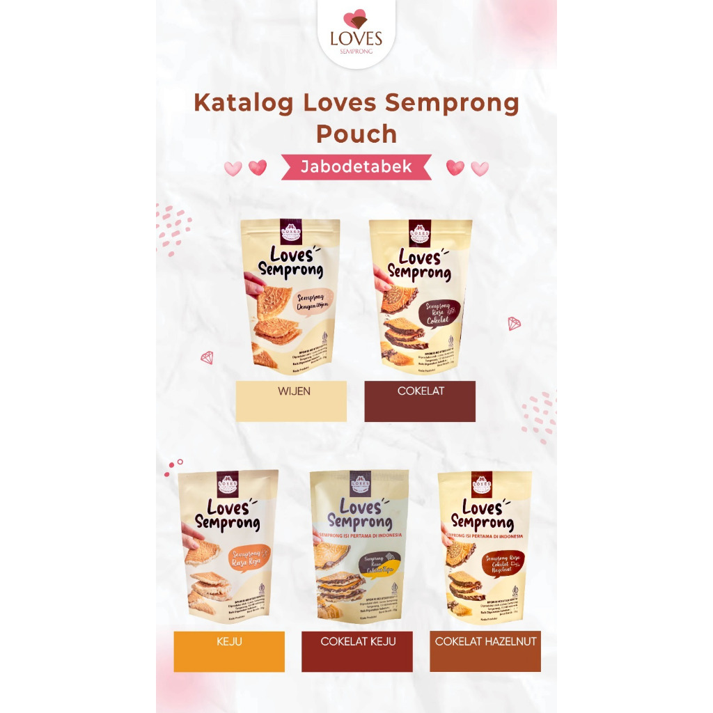 Loves Semprong kemasan pouch