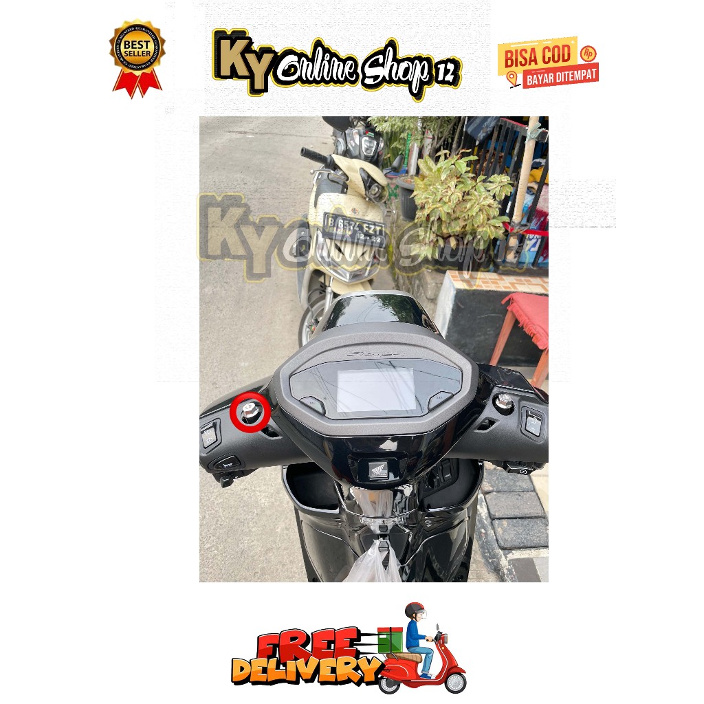 BAUT TUTUP SPION ( 1 BAUT ) PCX VARIO BEAT DELUXE SCOOPY ADV STYLO GENIO SPACY 110 125 150 160 CBU F