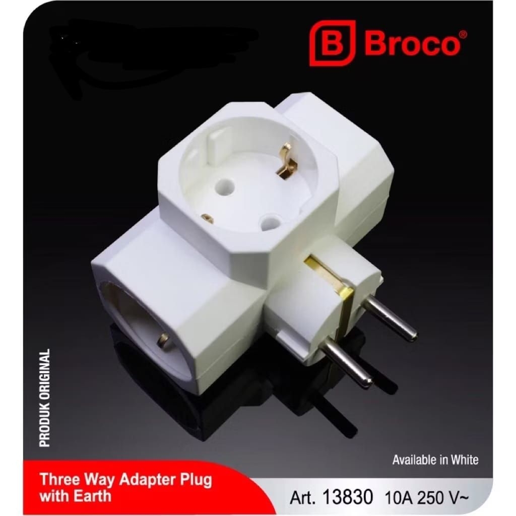 Steker BROCO / Colokan BROCO / Steker Arde Broco / Steker T Arde / Steker T Besar Arde BROCO - 13830