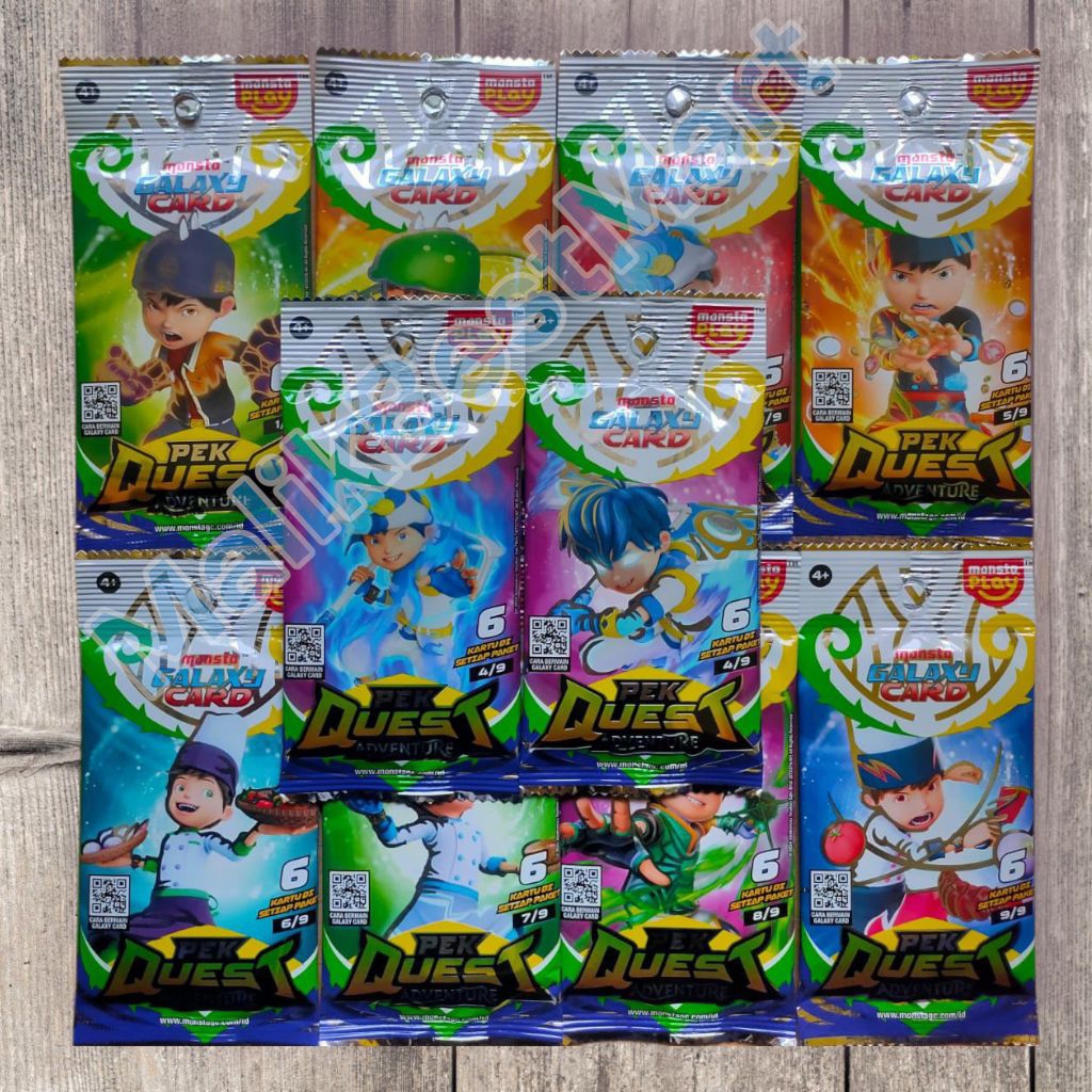Boboiboy Monsta Galaxy Card Pek Quest Indonesia