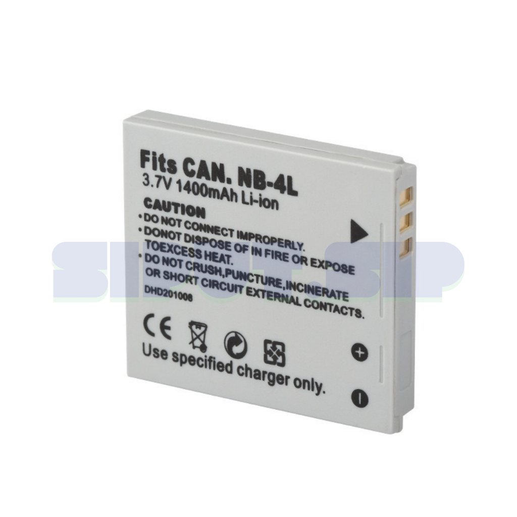 TAFF - Baterai Kamera Digital NB-4L NB 4L 760 mAh / 1200 mAh IXUS TX 1 100 115 HS 300 220 230 310