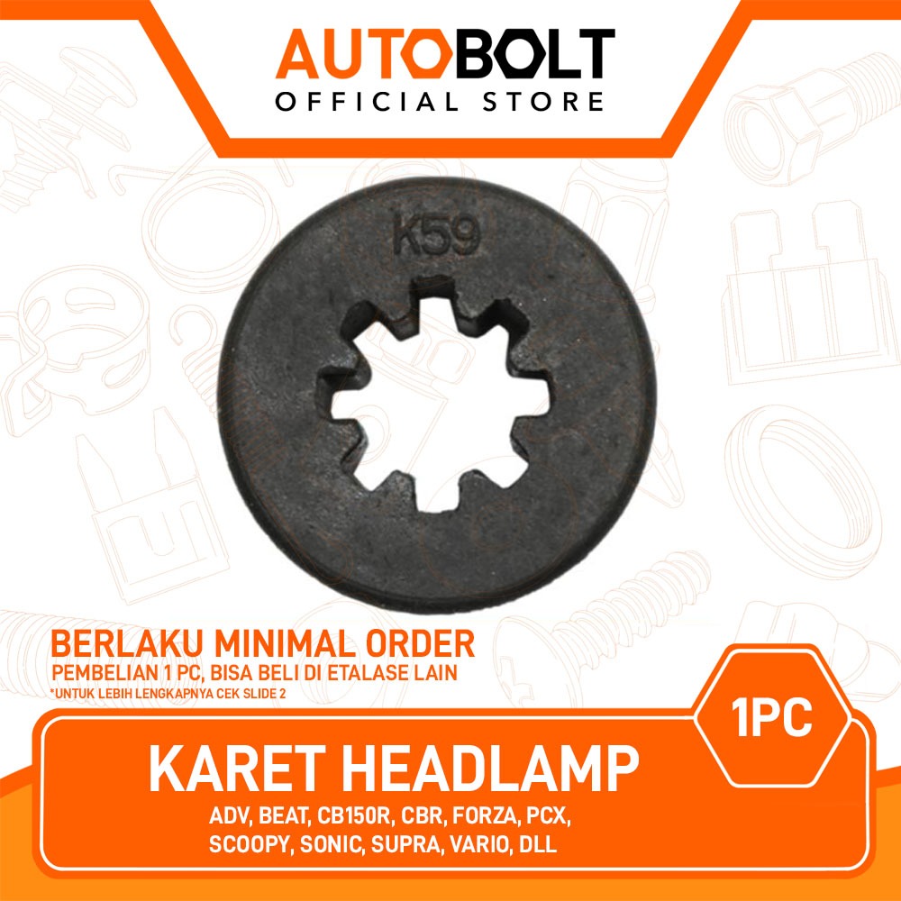Karet Headlamp ADV 150 160 & PCX 150 CBU & PCX 160 e:HEV & PCX 160 K1Z & BeAT Street K1A & Genio & S