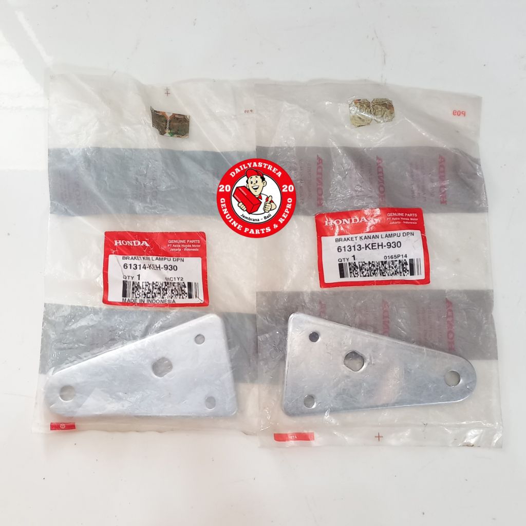 BREKET BRACKET KUPINGAN DUDUKAN BATOK LAMPU DEPAN MEGA PRO HIU PRIMUS ADVANCE ORIGINAL 61313 61314-K