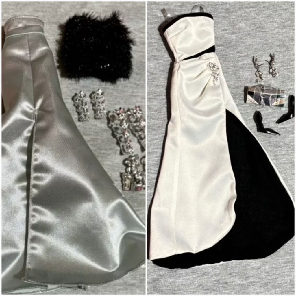 gaun pesta barbie original mattel