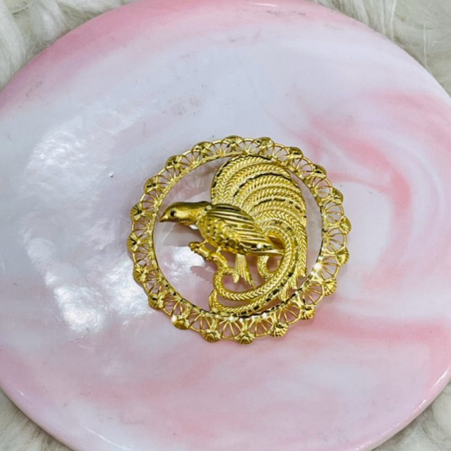 bros bross burung cendrawasih mewah elegant emas asli kadar 700