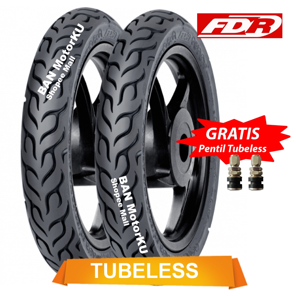 Paket FDR Flemmo Pro ukuran 80/90-17 & 90/90-17 Ban Motor Tubeless Vixion old