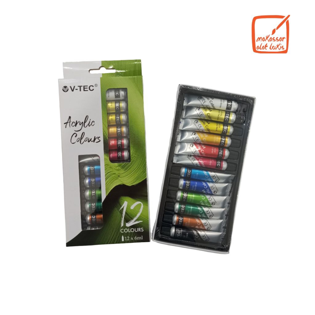 V-tec Acrylic Colours / Cat Akrilik Set