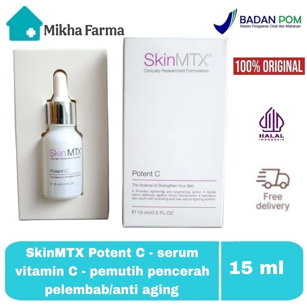 SkinMTX Potent C - serum vitamin C skin matrix - skin mtx - BPOM