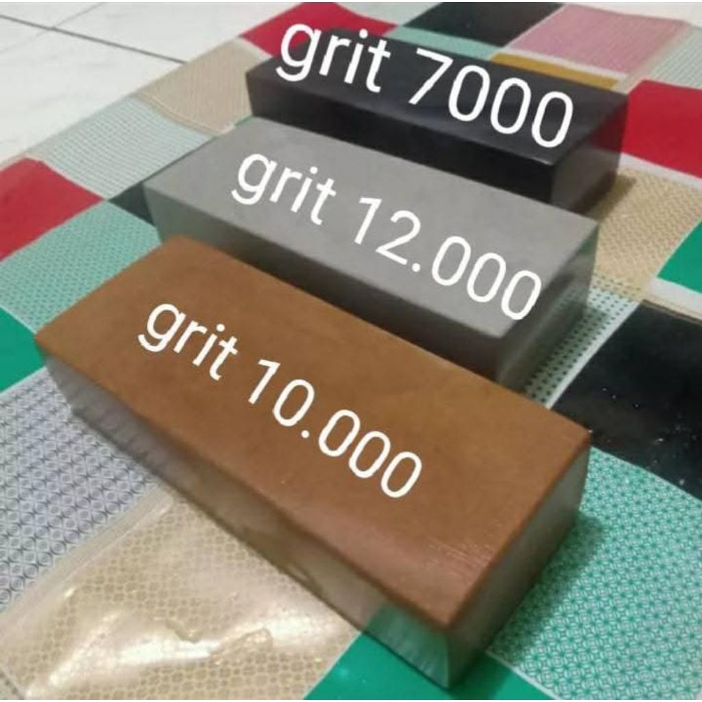 batu asah alami ukuran 20 x 10 x 3 cm isi 3 pcs