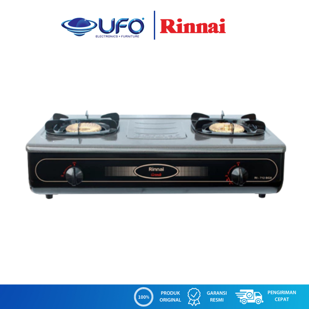 Rinnai Kompor 2 Tungku Api Lilin & Turbo RI712BGX