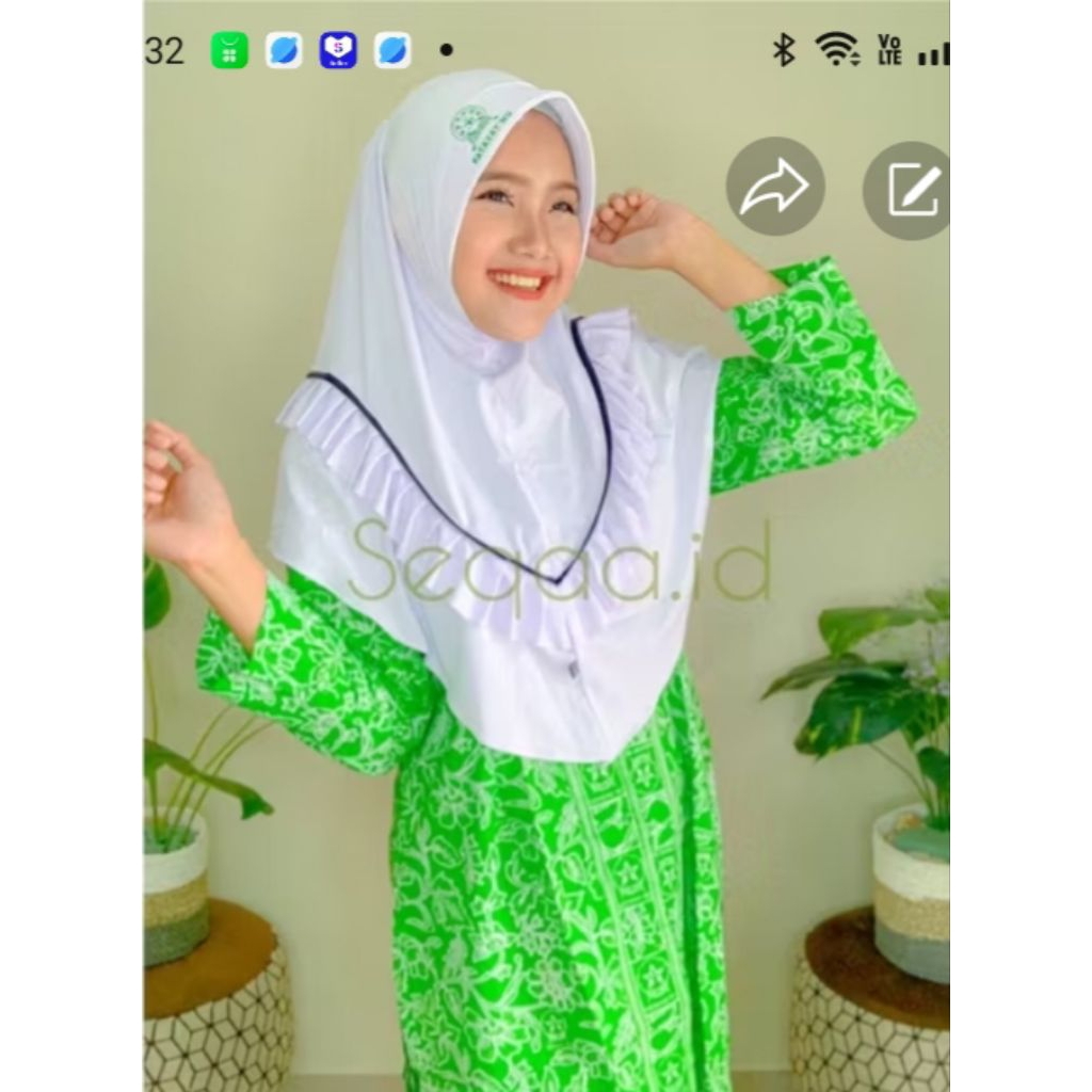 HIJAB REMPEL FATAYAT NU /LOGO FATAYAT