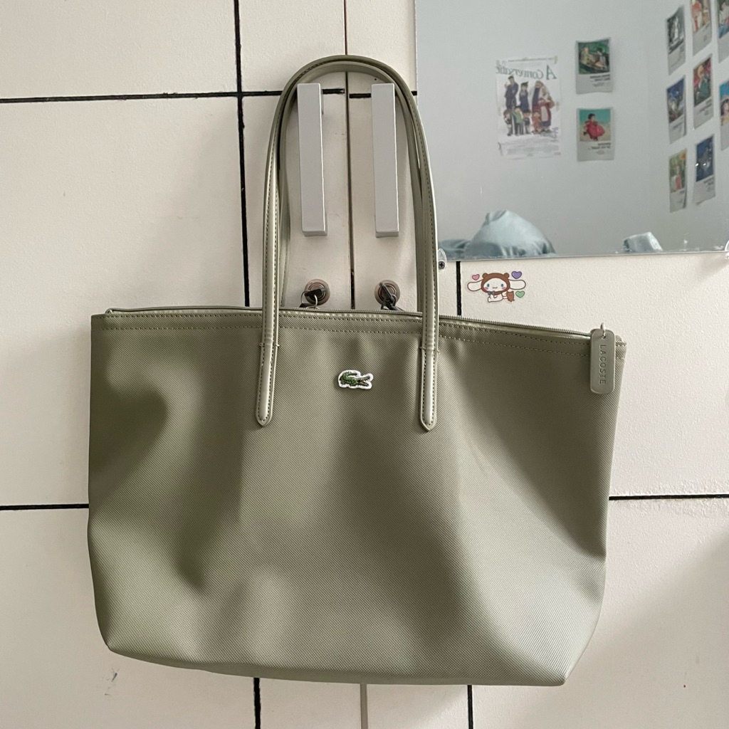 tas lacste baru green sage