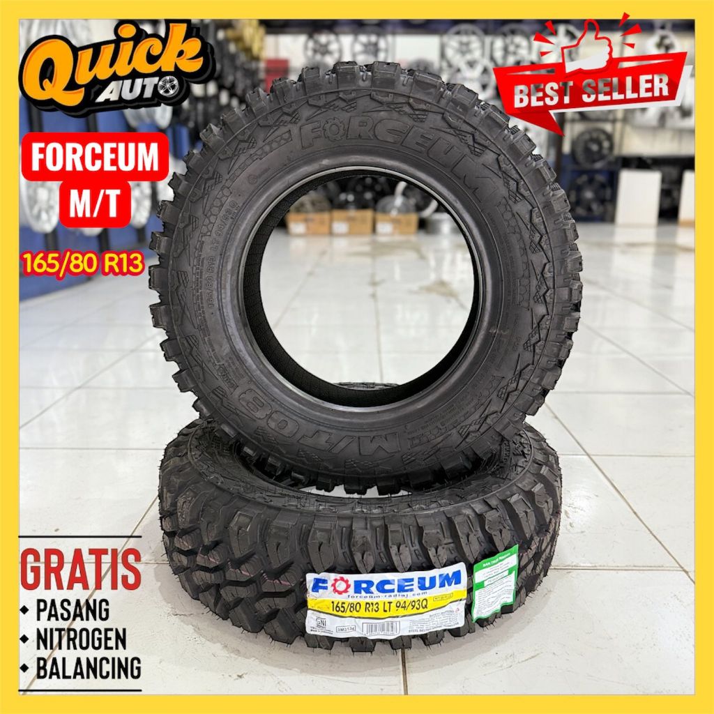 BAN MOBIL PACUL R13 FORCEUM M/T 165 80 R13_TUBLESS NIK 2025