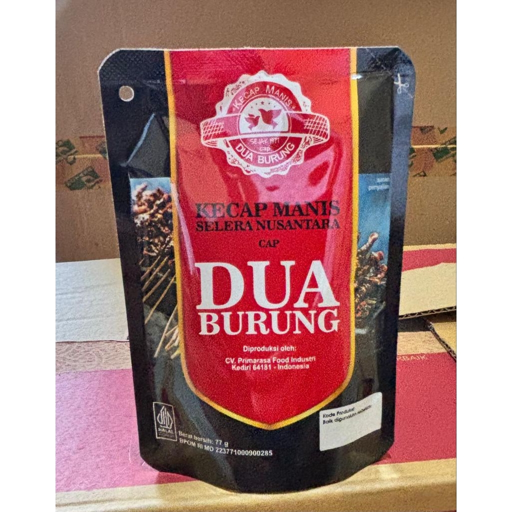 KECAP MANIS CAP  DUA BURUNG KEMASAN SACHET KECIL