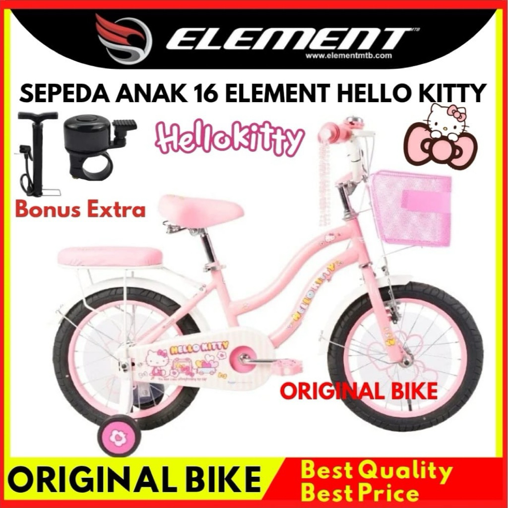 Sepeda Anak Perempuan 16 Inch Element Hello Kitty
