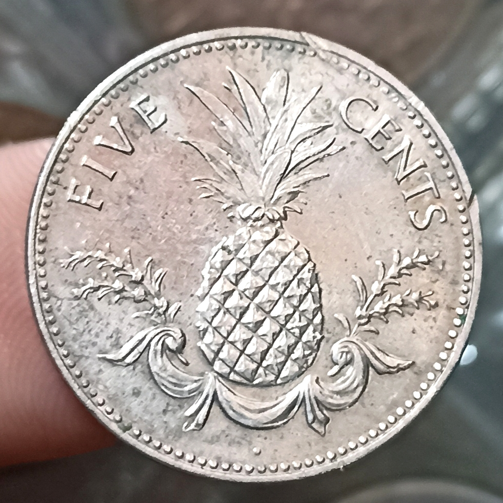Koin Kuno Bahamas 5 Cents