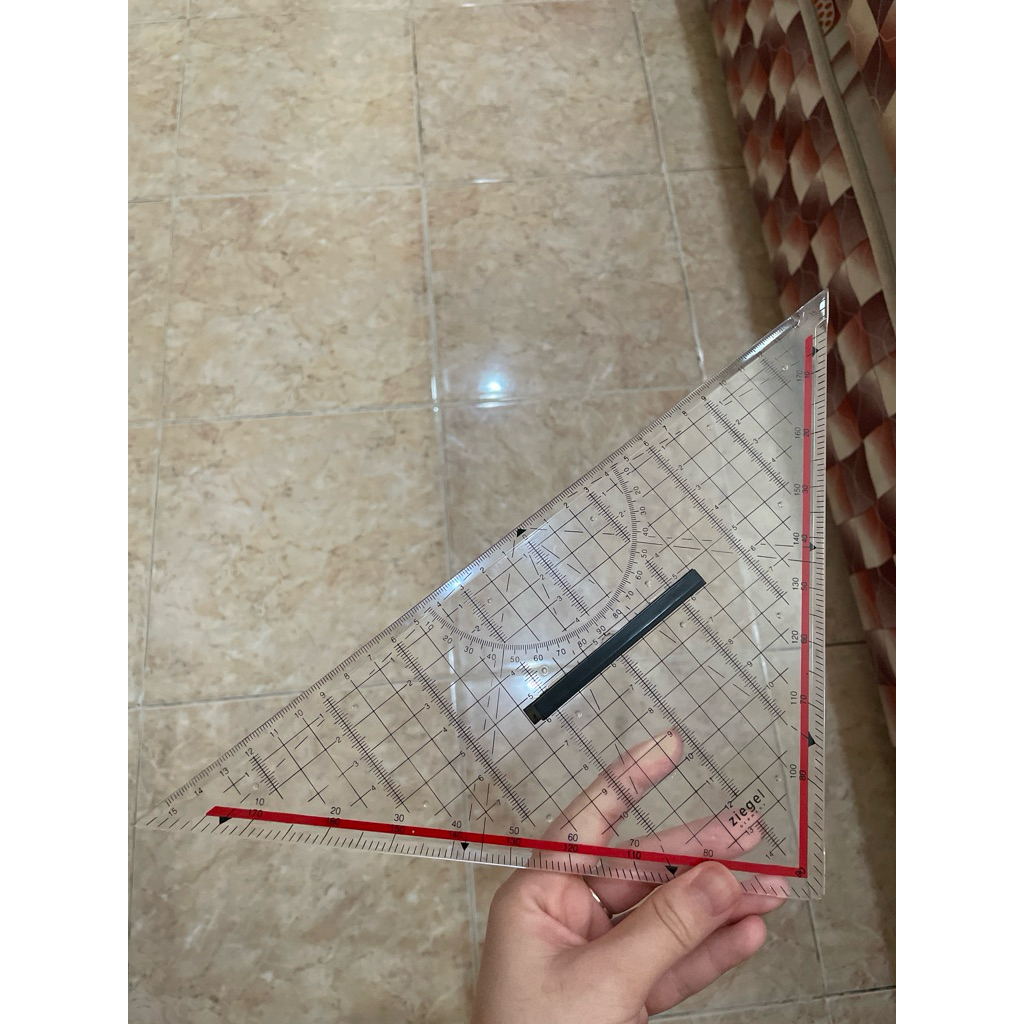 penggaris segitiga Ziegel | penggaris dkv | penggaris 30cm | preloved