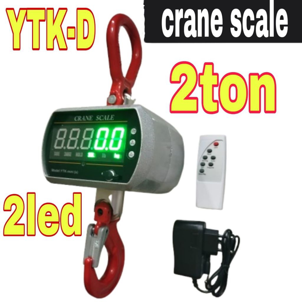 (TJ) 2ton 2000kg crane scale timbangan gantung digital 2 ton