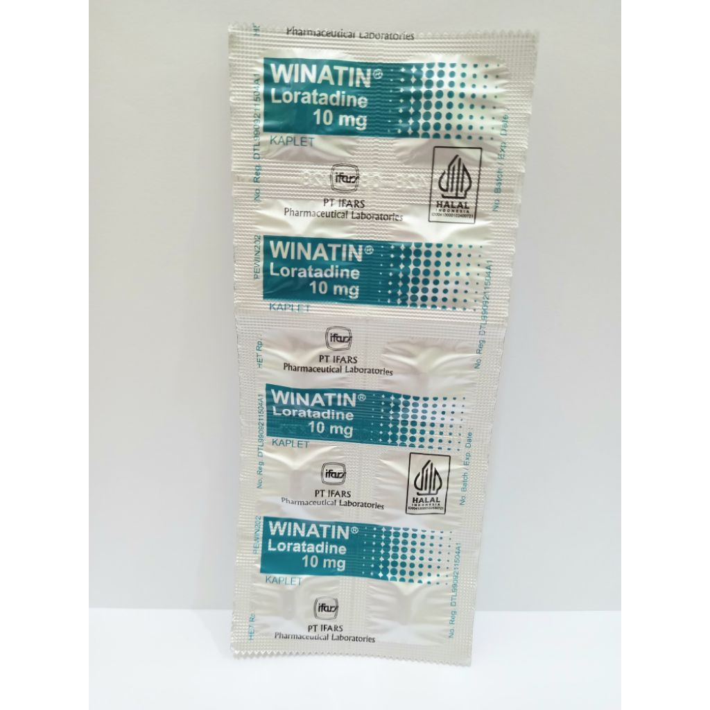 Winatin Tablet (Loratadine 10mg) | Obat Alergi