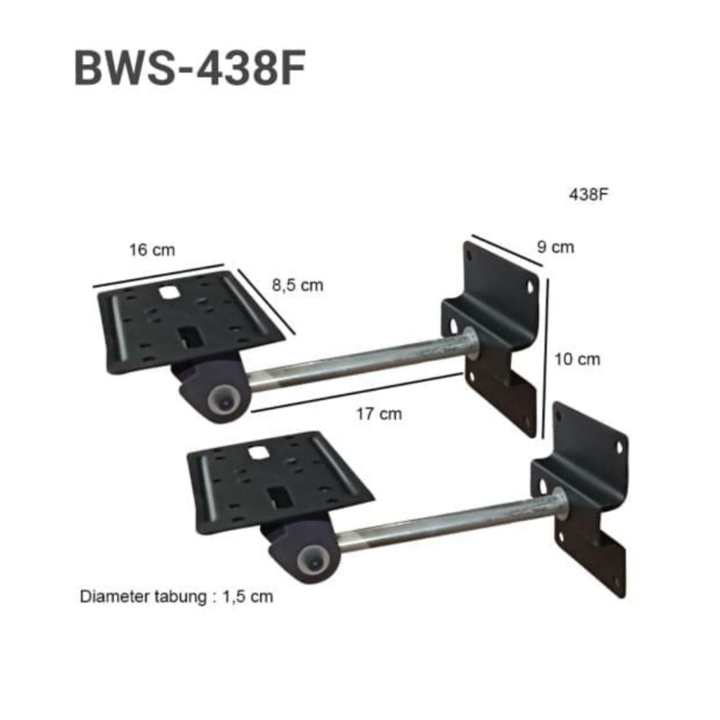 Bracket Speaker dinding FAHRENHEIT BWS-438F