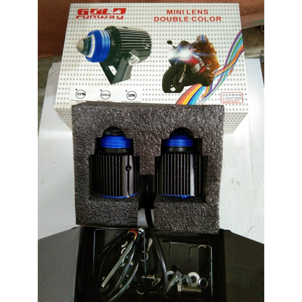 Lampu Tembak Gold Runway Cree Mini Lens Whaite Yelow