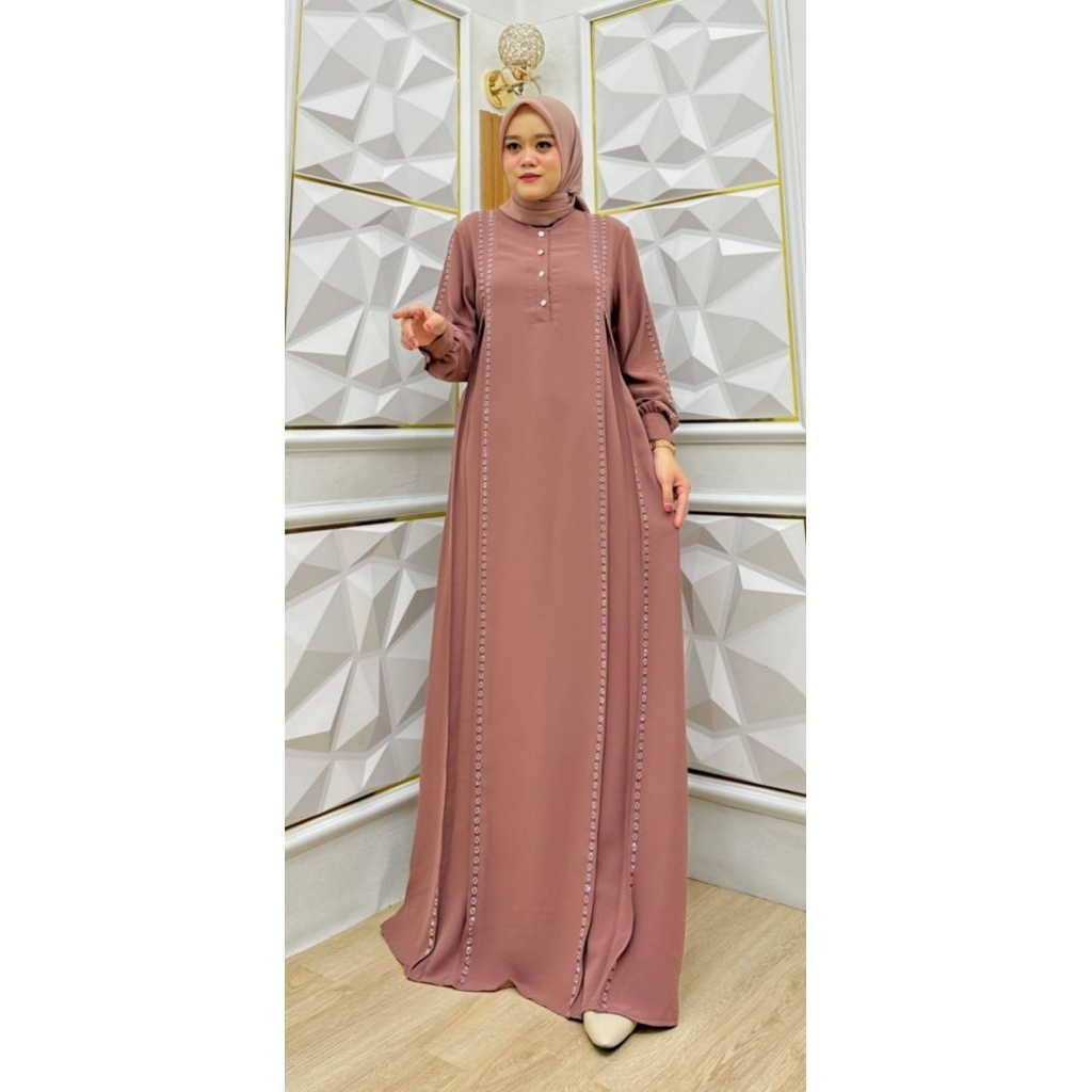 gamis marbelauv/payet swaroski gosok/gamis terbaru/