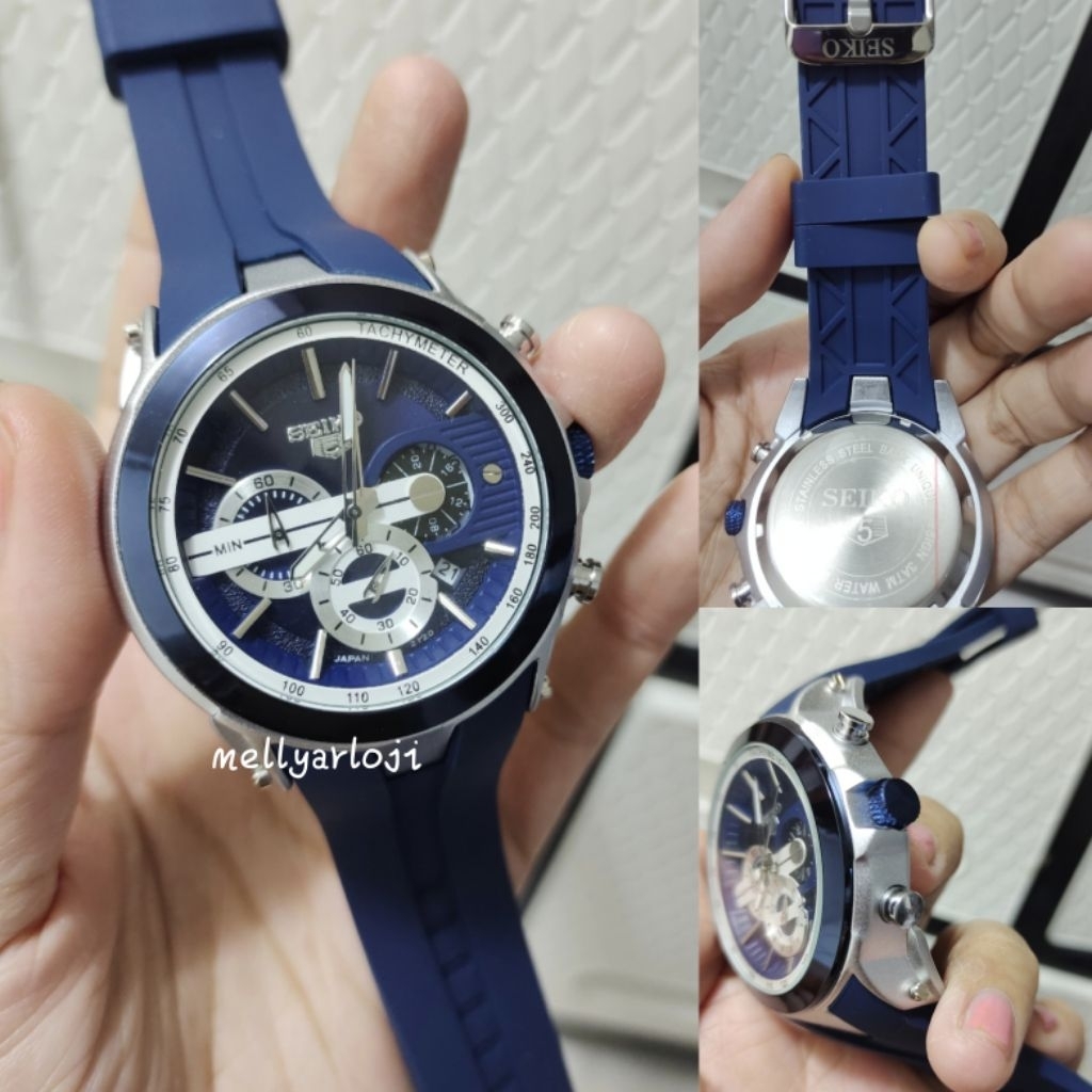 Jam tangan pria seiko new chrono aktif