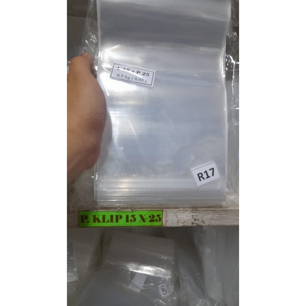 pp klip tebal bening 15x25