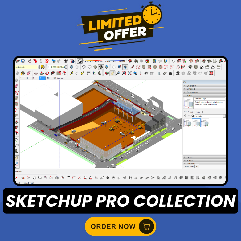 Sketchup Pro Collection MAC OS & Windows Sketch Up 2025 2024 2023 2022 2021 2020 2019 Bergaransi