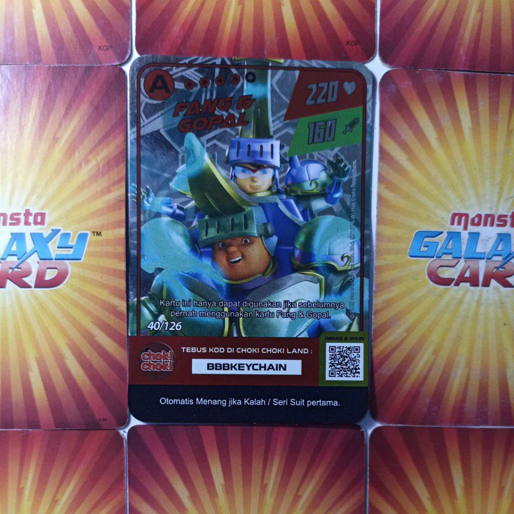 kartu choki-choki BoBoiBoy: Fang & Gopal
