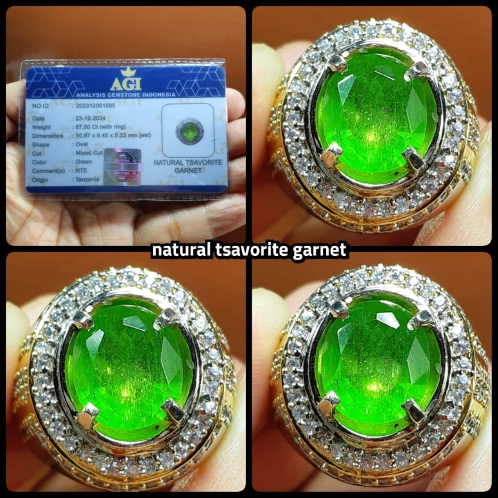 natural batu permata garmet tsavorite tanzania HQ