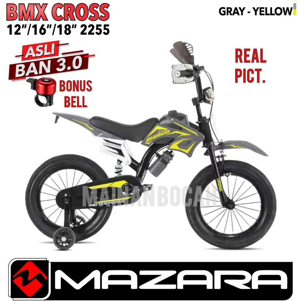 Sepeda Anak BMX 16 INCH Trail mazara 2255  ban besar pakai shock breker TERBARU