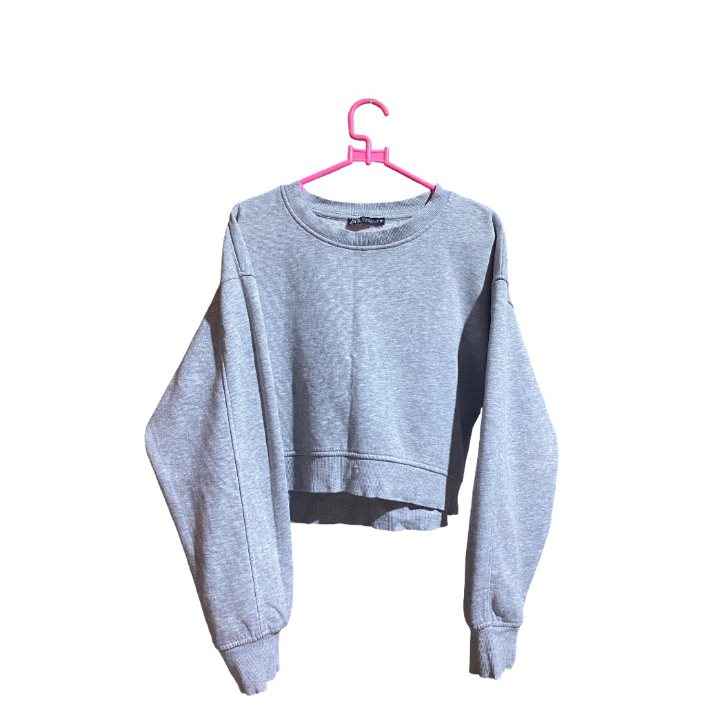 Sweatshirt crop zara PRELOVED