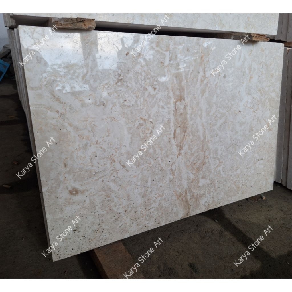 Lantai Batu Marmer 40x60cm | Batu Alam Marmer Tulungagung | Marmer Cream | Marmer Lantai