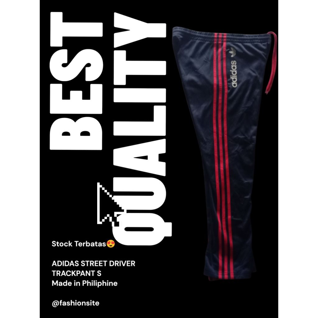 Celana Kasual pria Trackpant Adidas Street Driver Europe tag